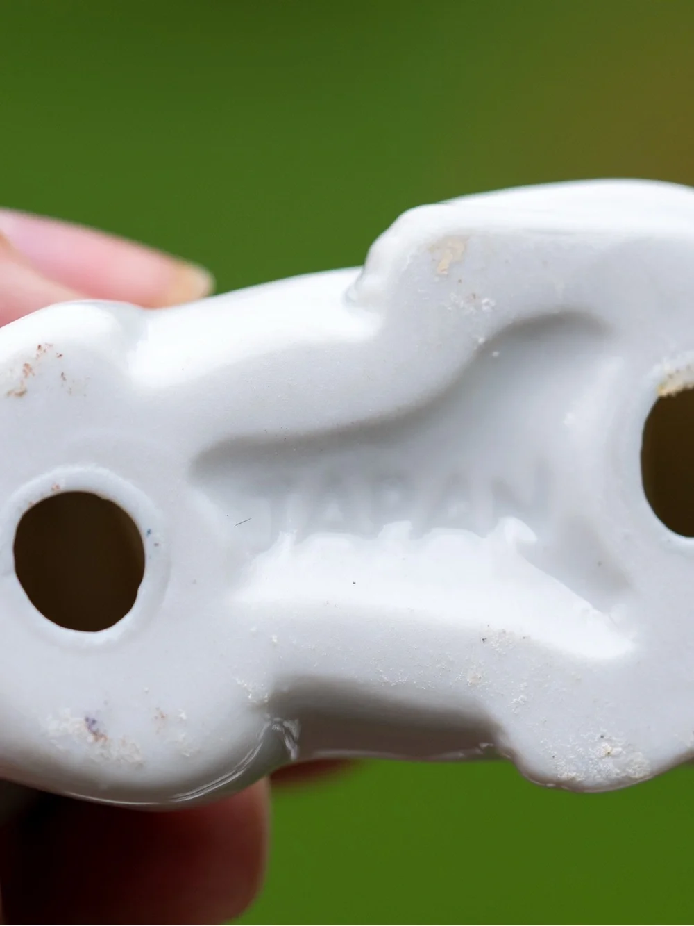 Vintage Japan White Porcelain Animal Napkin Rings Set of 8